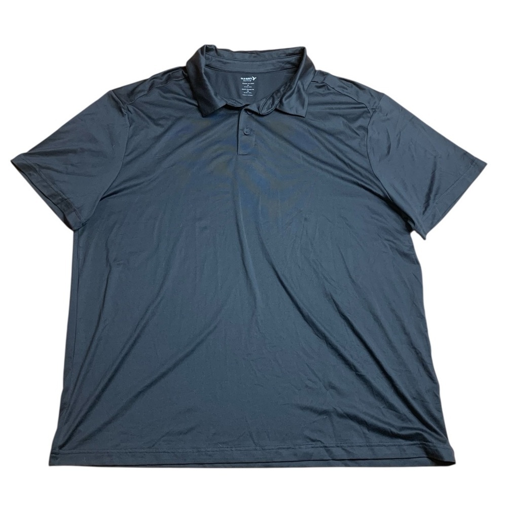 NWT Old Navy Active Cloud 94 Soft Polo Shirt XL Black Go-Dry Cool Performance